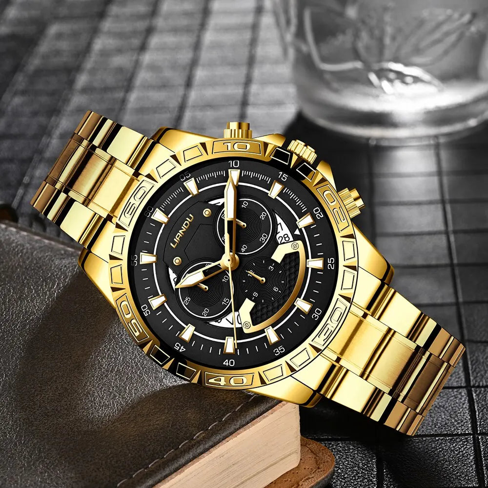 Luxury Men Fashion Quartz Watch with Date