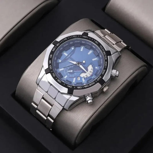 Men Stainless Steel Quartz wrist Watch